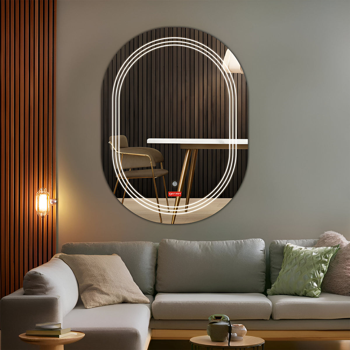 Lighting Mirror - Capsule Shape