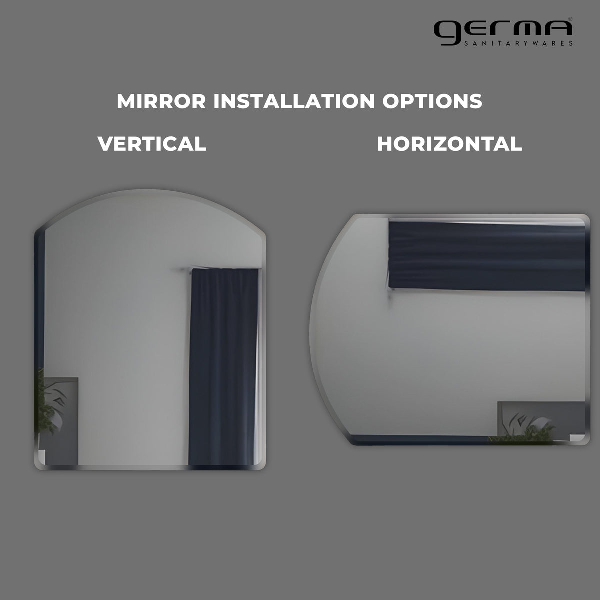 Wall Mounted Mirror - Arch Shape