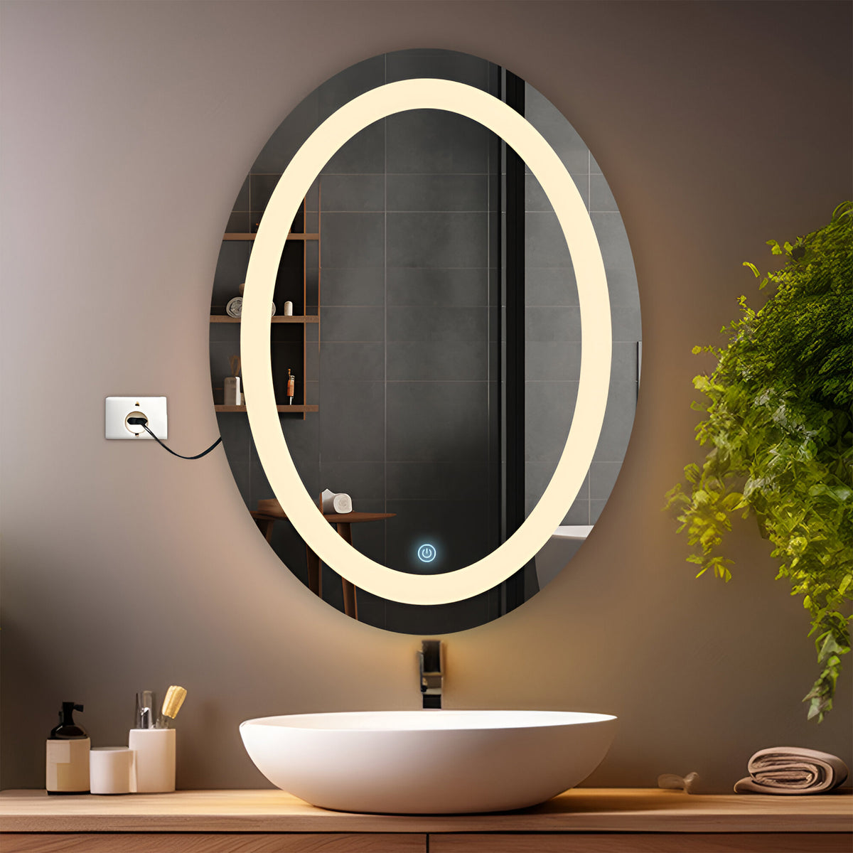 Lighting Mirror - Oval Shape