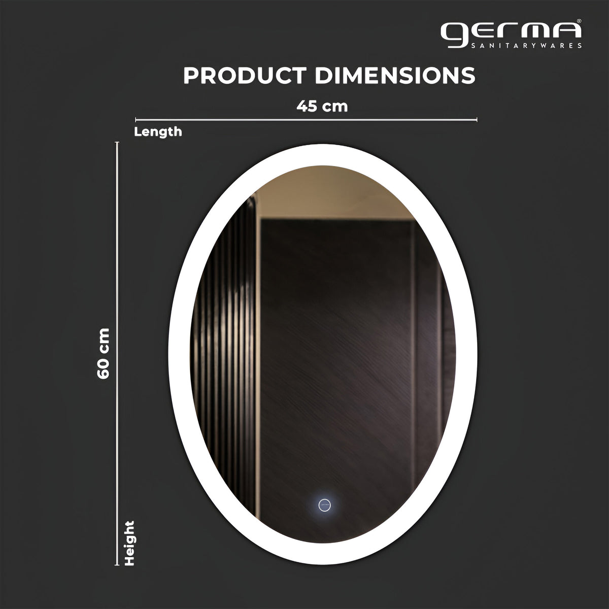 Lighting Mirror - Oval Shape