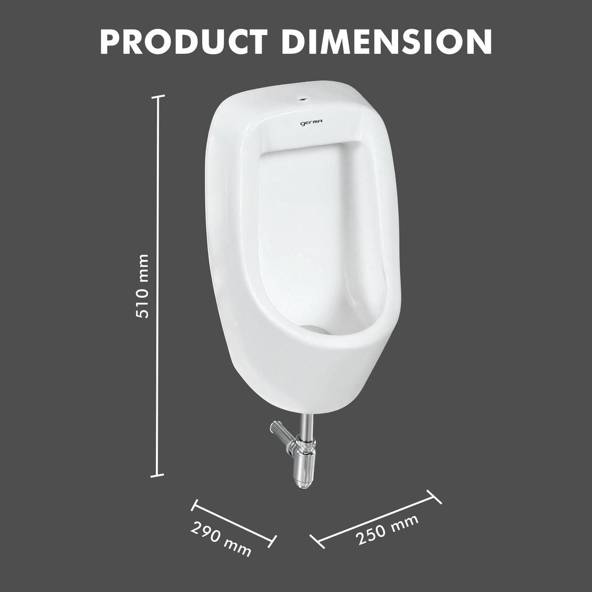 Wall Mounted Ceramic Urinal - Blitz