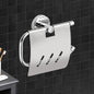 Germa Sanitarywares 304 Stainless Steel Toilet Paper Holder with Flap Guard for Bathroom | Tissue Paper Roll Holder | Toilet Tissue Paper Holder | Paper Bundle Holder | Bathroom Accessories (Chrome) - TR 9128 Paper Holder With Flap Guard