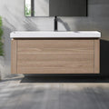 Vanity Cabinet with Washbasin - ESSEN-900-LOG WALNUT