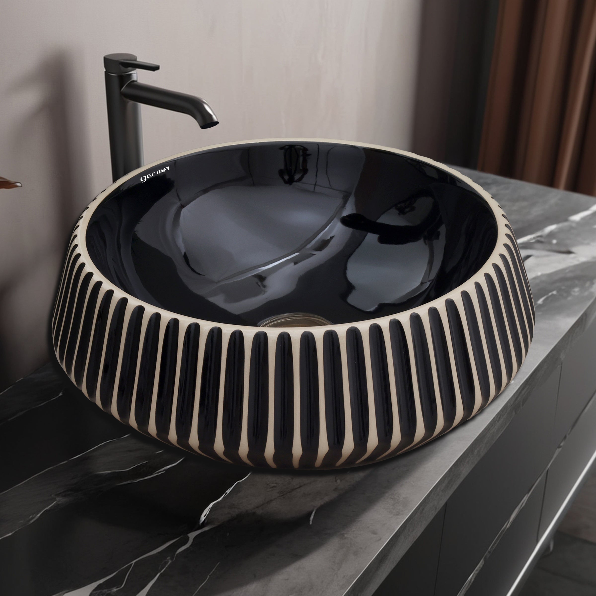 Ceramic Table Top Designer Basin - Life Time Coating Warranty - GLOBE 110