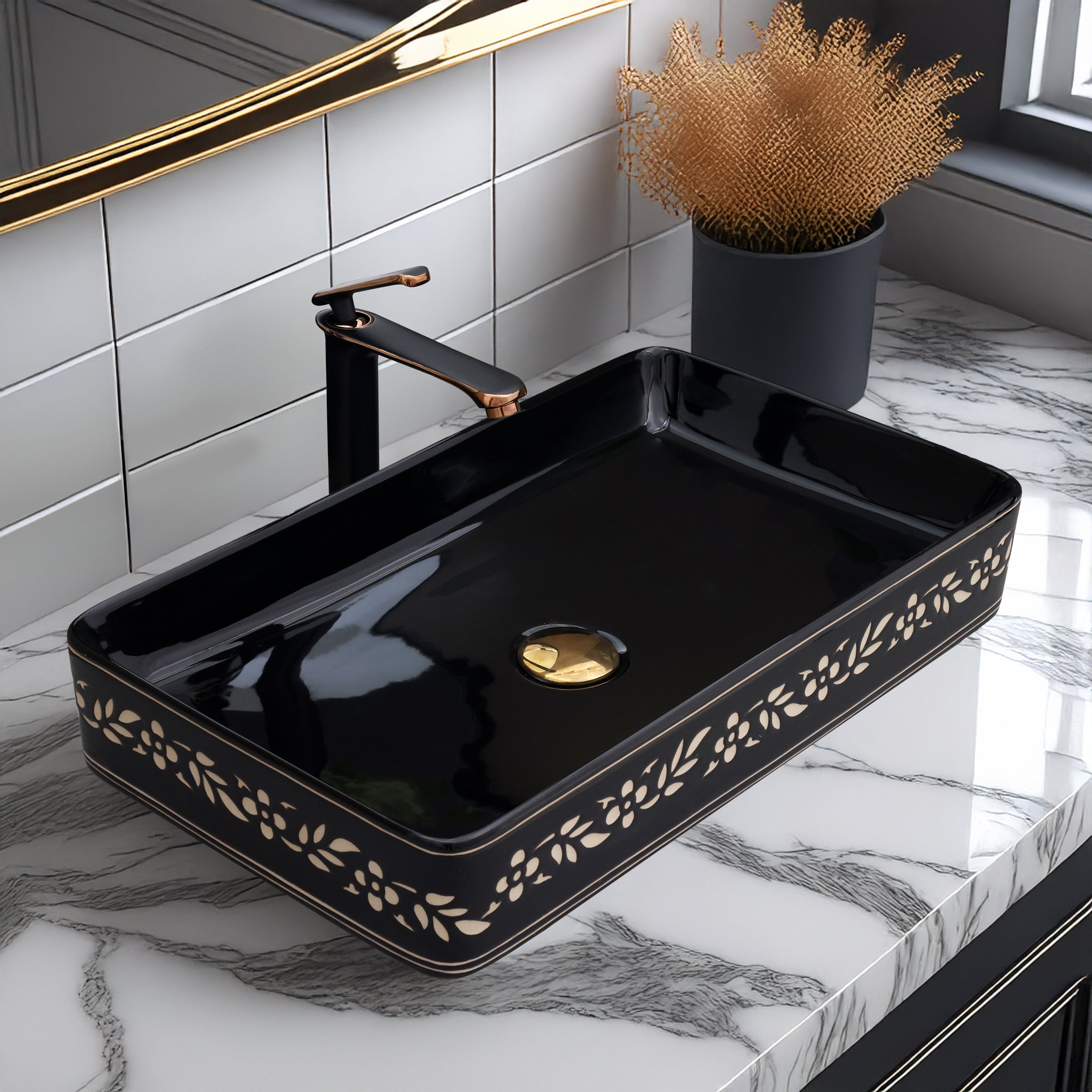 Ceramic Table Top Designer Basin - Life Time Coating Warranty - MOSCON 133