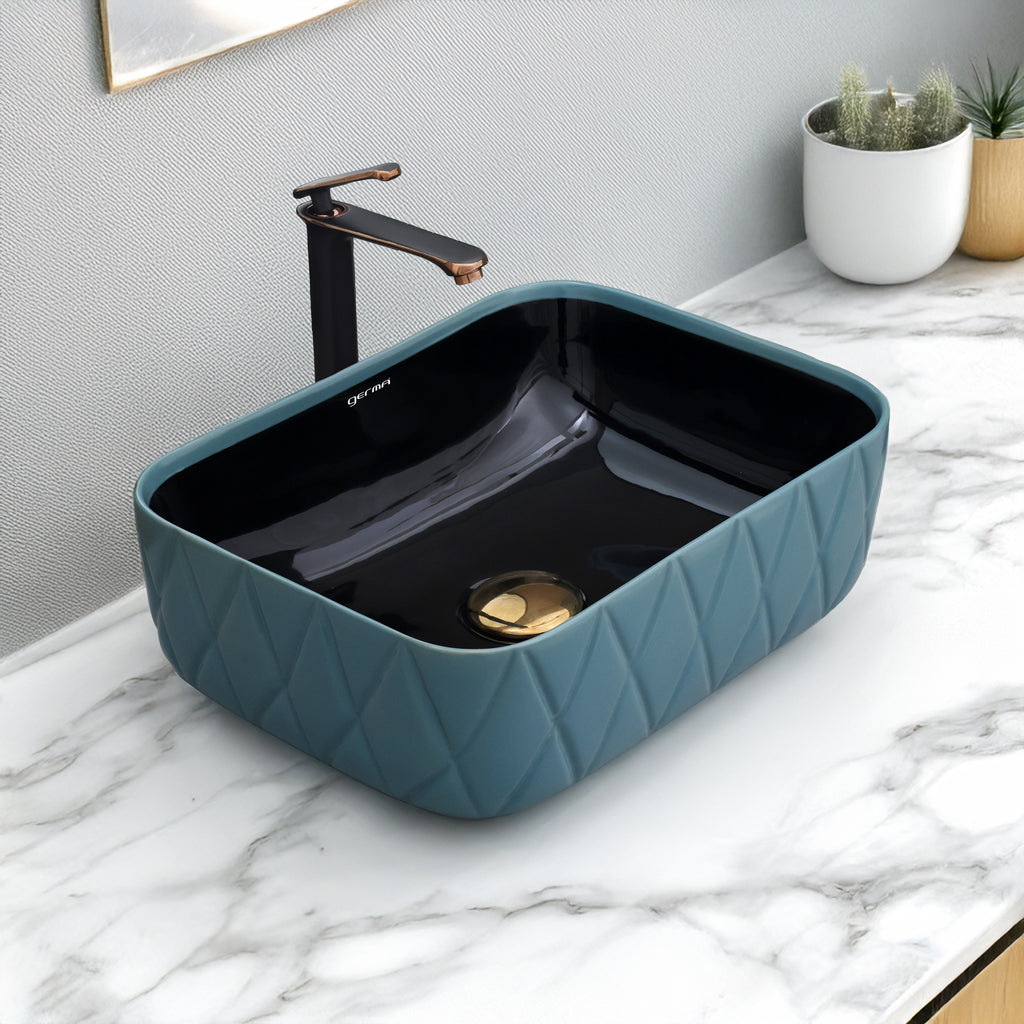 Ceramic Table Top Designer Basin - Life Time Coating Warranty - MINI SPADE 104