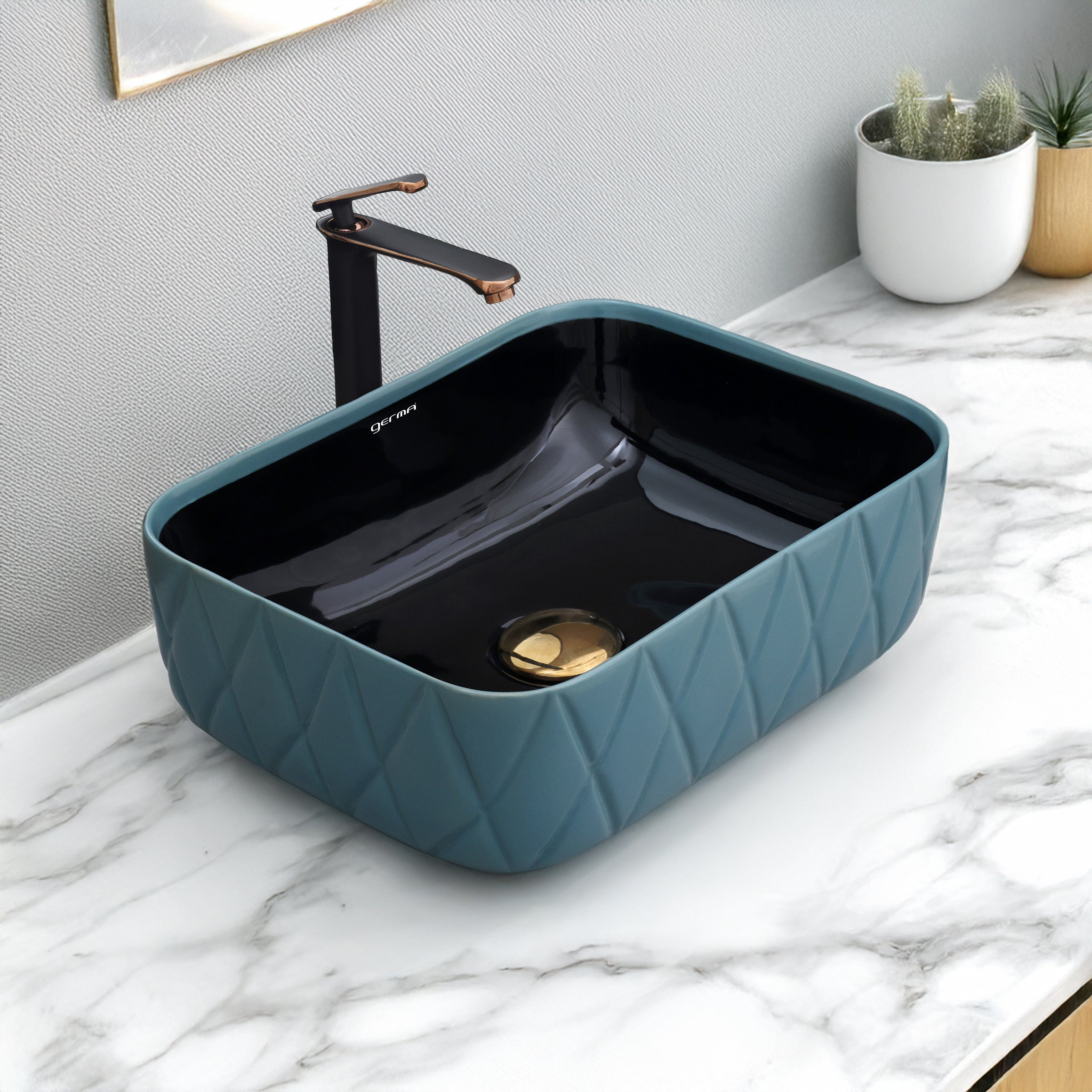 Ceramic Table Top Designer Basin - Life Time Coating Warranty - MINI SPADE 104