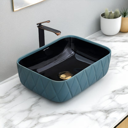 Ceramic Table Top Designer Basin - Life Time Coating Warranty - MINI SPADE 104