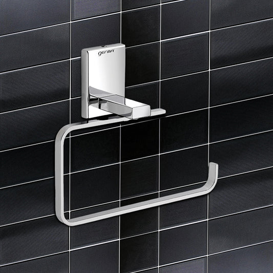 Germa Sanitarywares 304 Stainless Steel Towel Ring for Bathroom | Napkin Hanger for Washbasin | Napkin Holder | Towel Hanger | Bathroom Accessories (Chrome) - TR 9104 Towel Ring