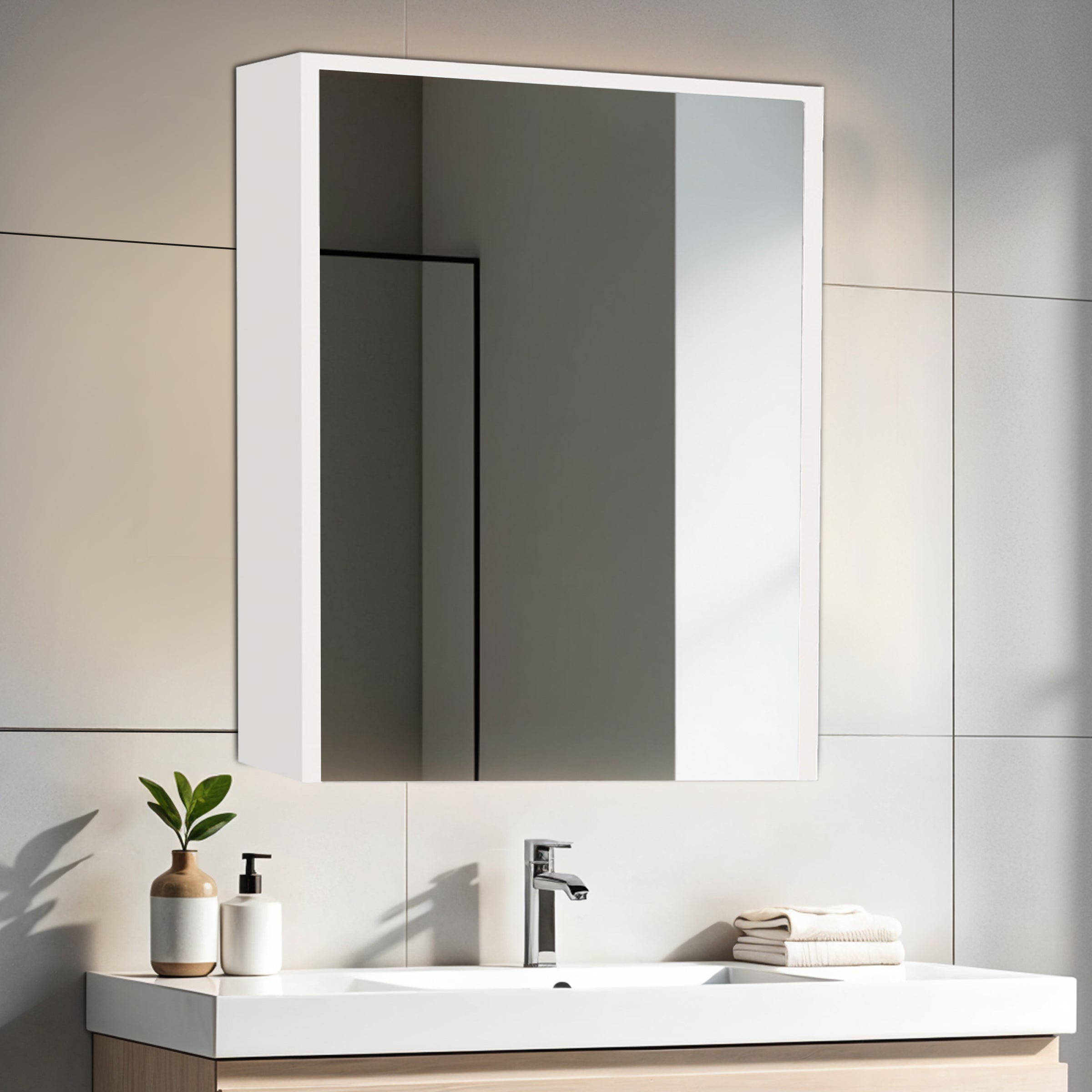 HDHMR Mirror Cabinet - White