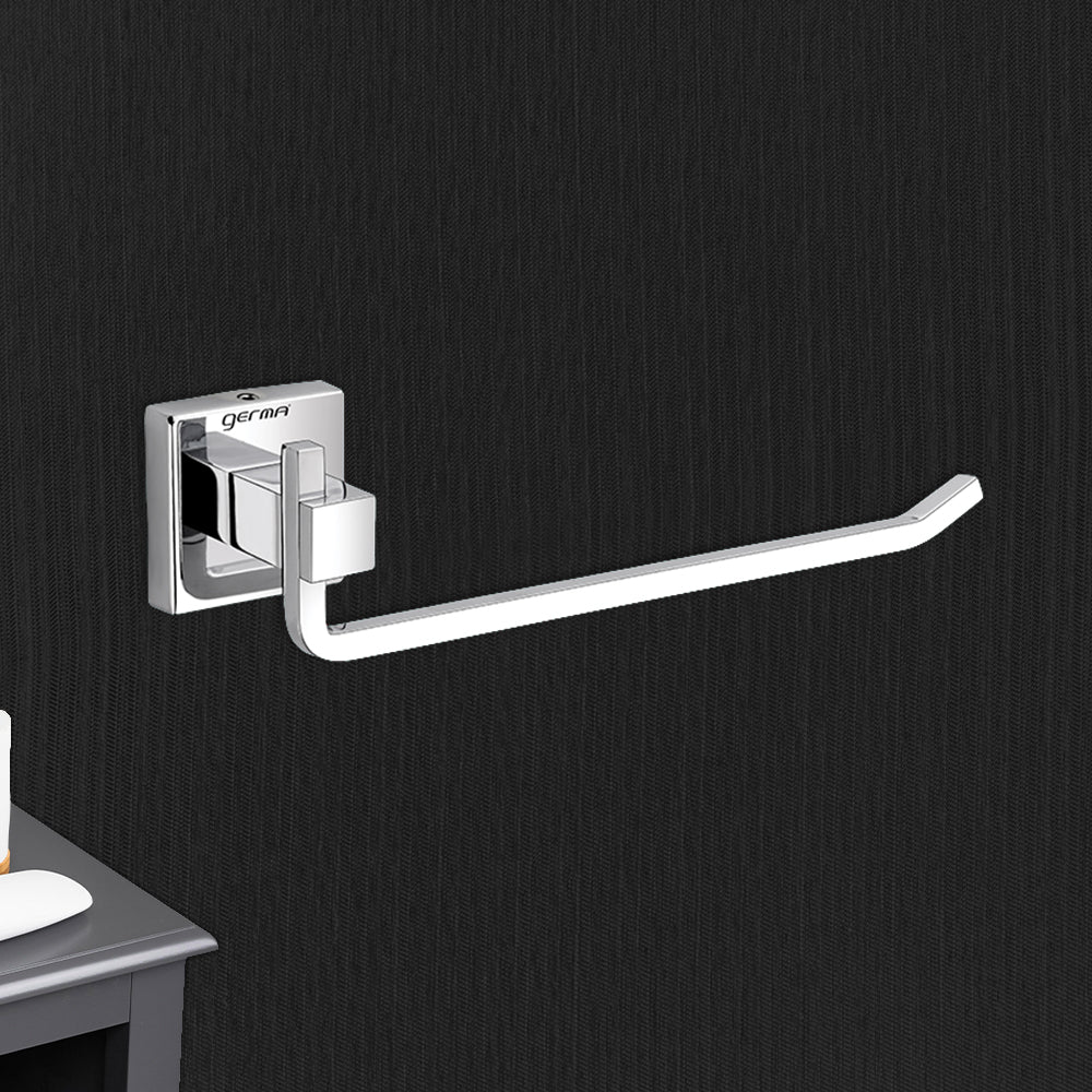 Germa Sanitarywares 304 Stainless Steel Towel Ring for Bathroom | Napkin Hanger for Washbasin | Napkin Hanger | Towel Holder | Bathroom Accessories (Chrome) - TR 9144 Towel Ring