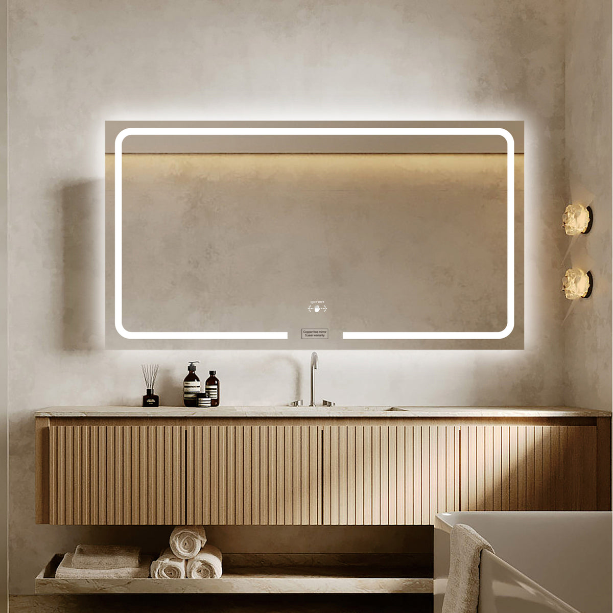 Led Mirror - Wave Sensor (138x75cm) - TR LED 032