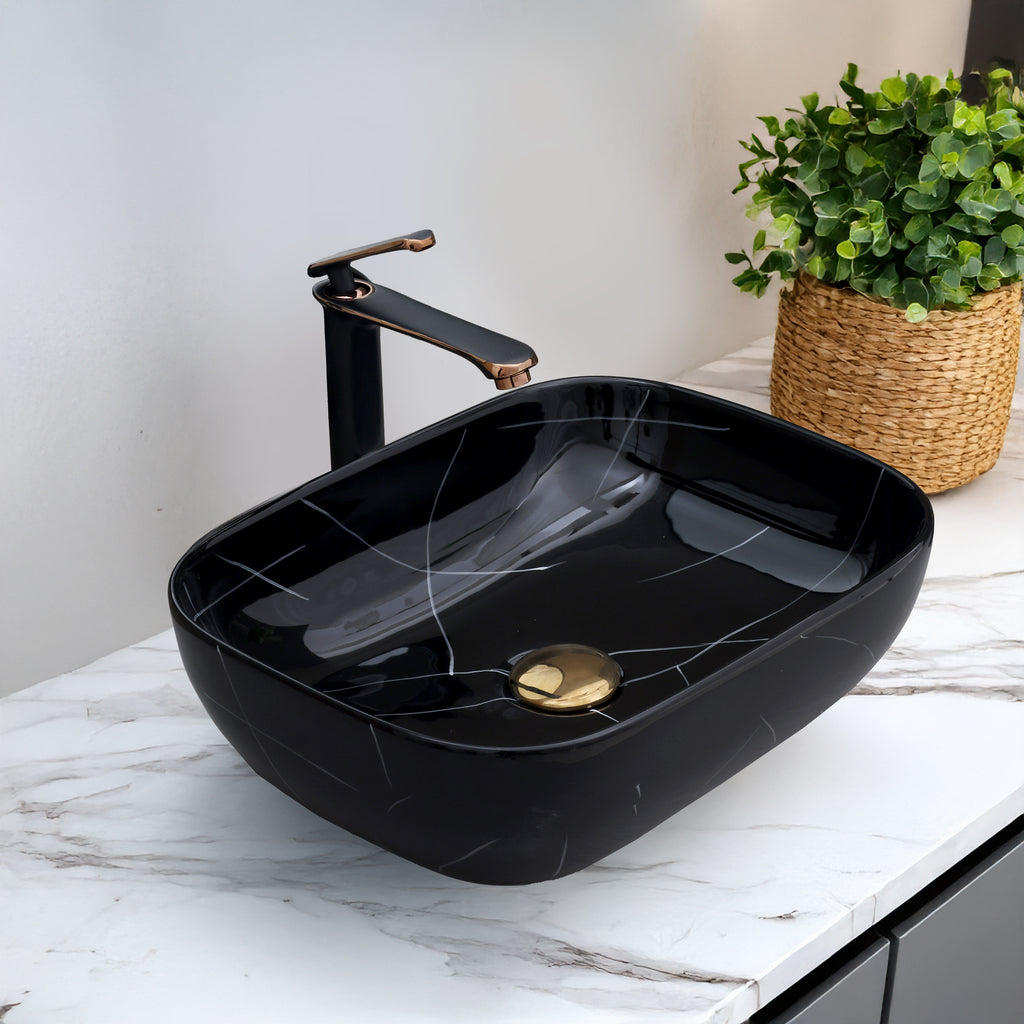 Ceramic Table Top Designer Basin - Life Time Coating Warranty - STELLAR 160