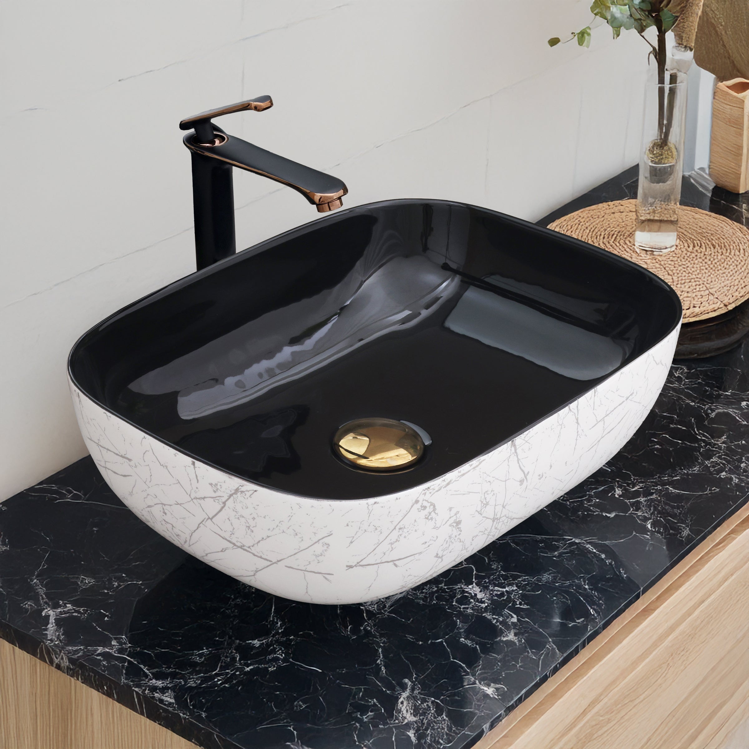 Ceramic Table Top Designer Basin - Life Time Coating Warranty - STELLAR 190