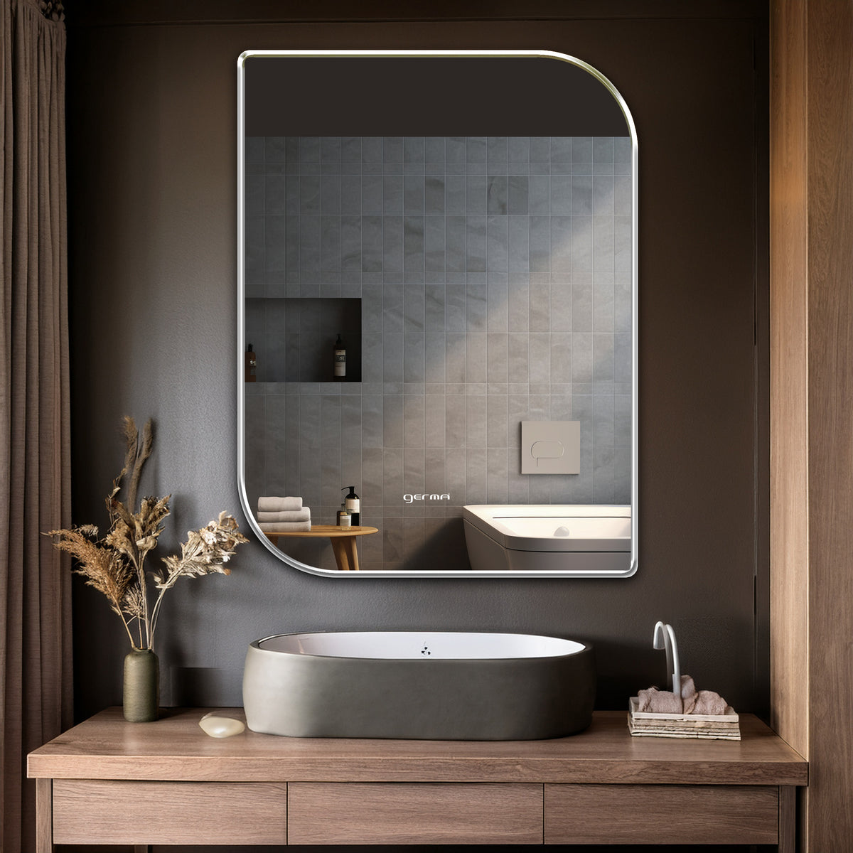 Wall Mounted Mirror - Islington Rectangle Shape