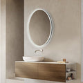Led Mirror with Acrylic Frame - Smart Touch Switch (80x60cm) Oval Shape - TR ACR LED 154