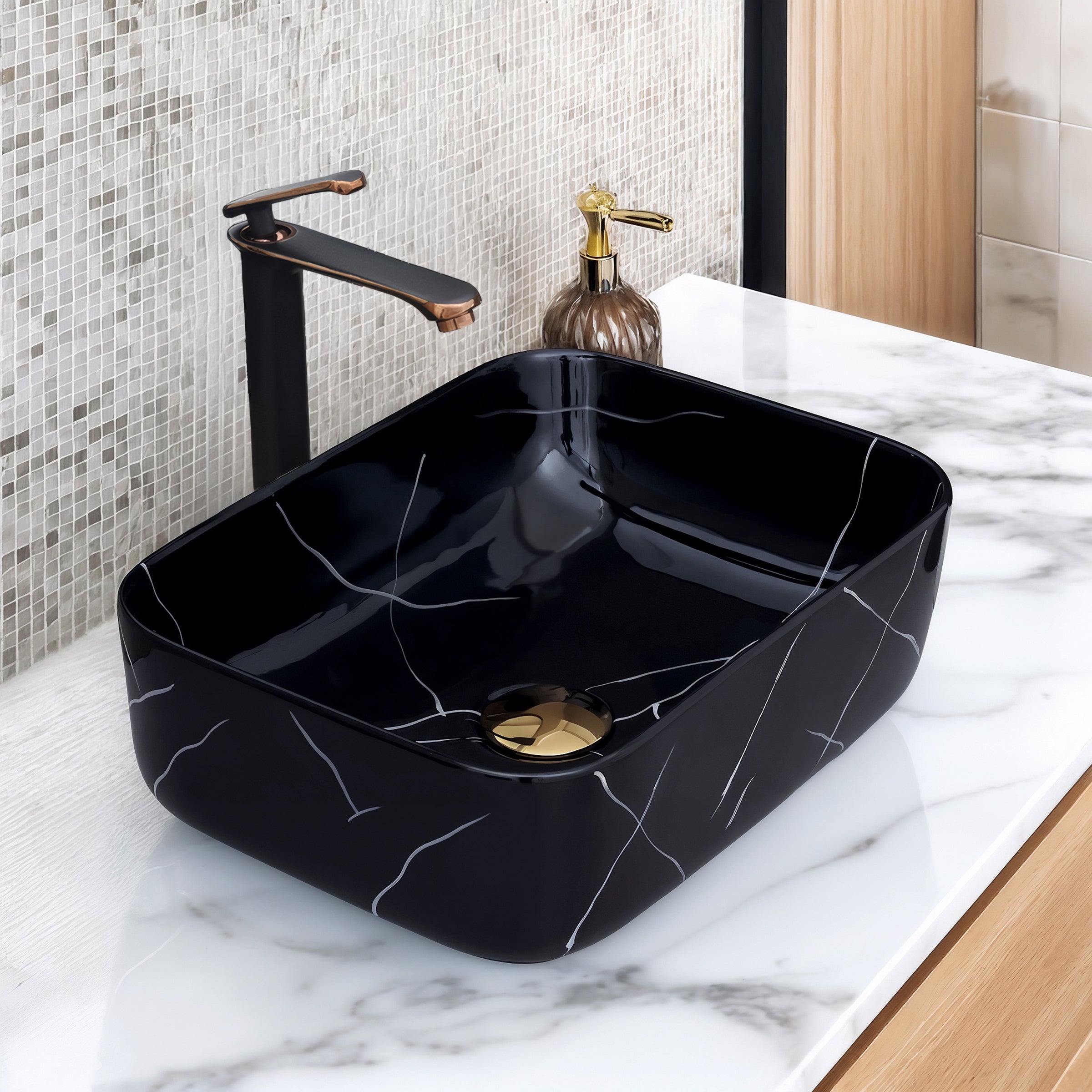 Ceramic Table Top Designer Basin - Life Time Coating Warranty - MINI SPADE 160