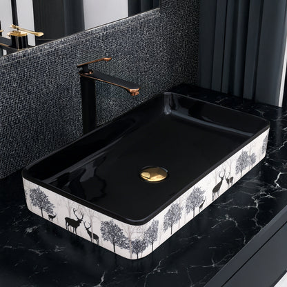 Ceramic Table Top Designer Basin - Life Time Coating Warranty - MOSCON 128