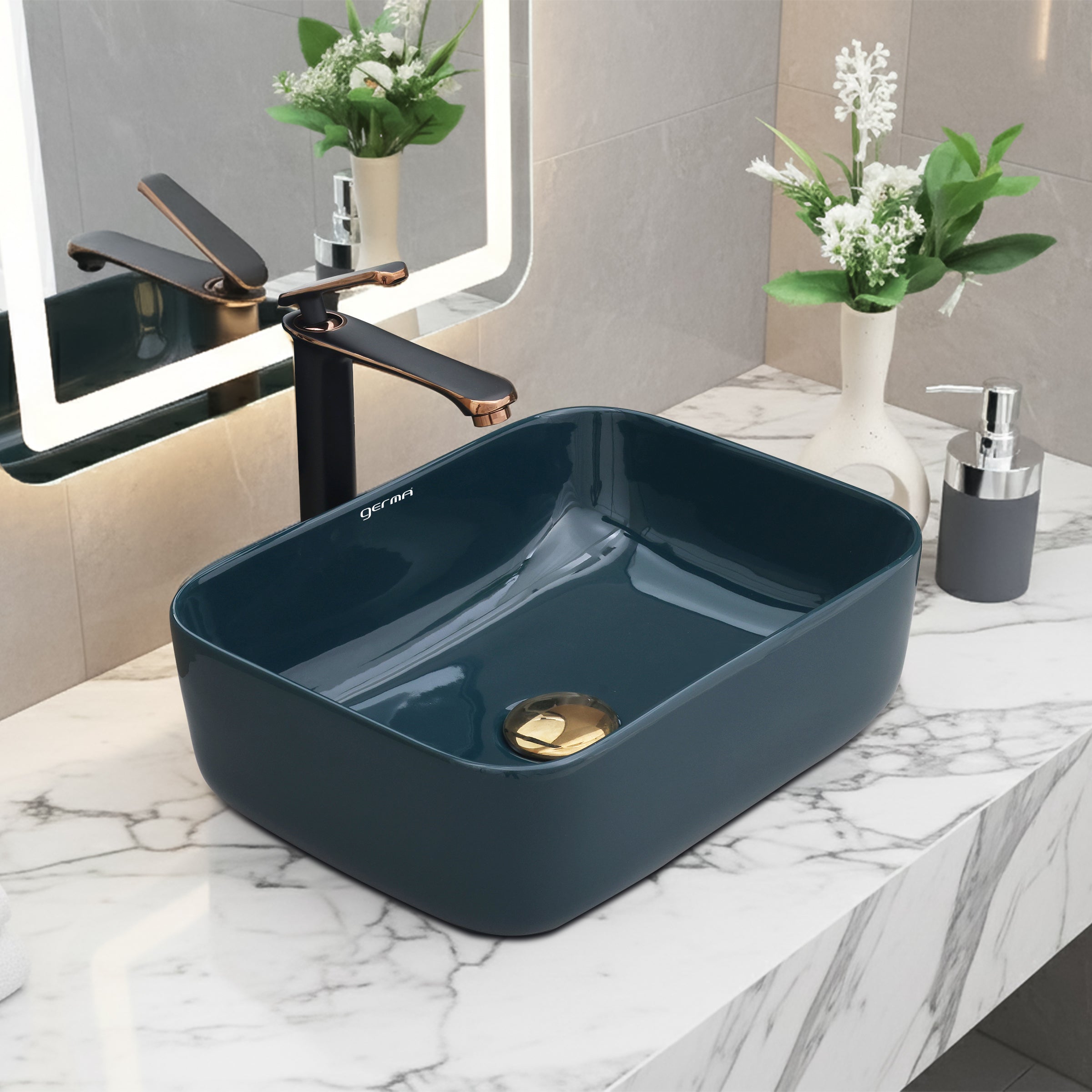 Ceramic Table Top Designer Basin - Life Time Coating Warranty - MINI SPADE 301