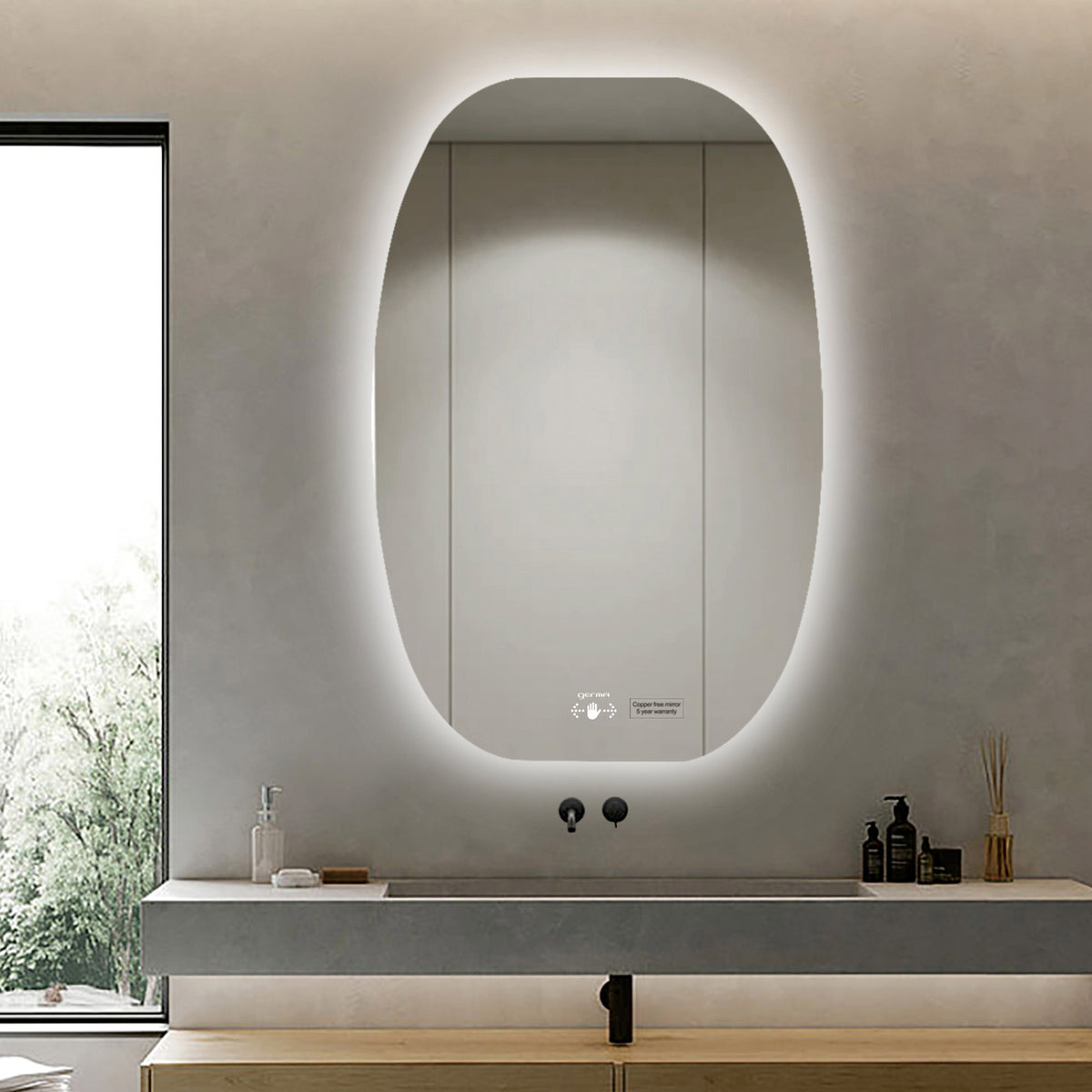Led Mirror - Wave Sensor (90x60cm) - TR LED 023