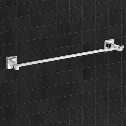 Germa Sanitarywares 304 Stainless Steel Towel Hanger for Bathroom | Towel Rail for Wash Room | Towel Bar | Towel Rod | Bathroom Accessories (Chrome) - TR 9143 Towel Rail