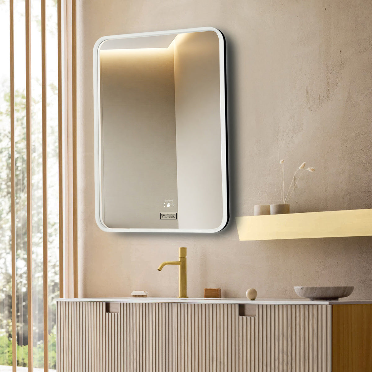 Led Mirror - Wave Sensor (80x60cm) Rectangle Shape - TR ACR LED 153