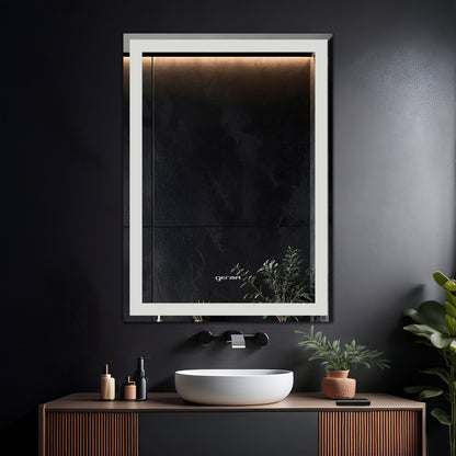 Wall Mounted Frosted Mirror - Rectangle Shape