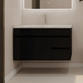 Vanity Cabinet with Washbasin - Solo 1000 Black