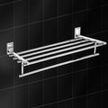 Germa Sanitarywares 304 Stainless Steel Towel Rack for Bathroom | Towel Stand for Wash Room | Towel Hanger | Bathroom Accessories (Chrome) - TR 9102 Towel Rack