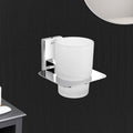 Germa Sanitarywares 304 Stainless Steel Tumbler Holder for Bathroom | Toothpaste and Brush Holder for Wash Room | Tumbler Stand | Bathroom Accessories (Chrome) - TR 9106 Tumbler Holder