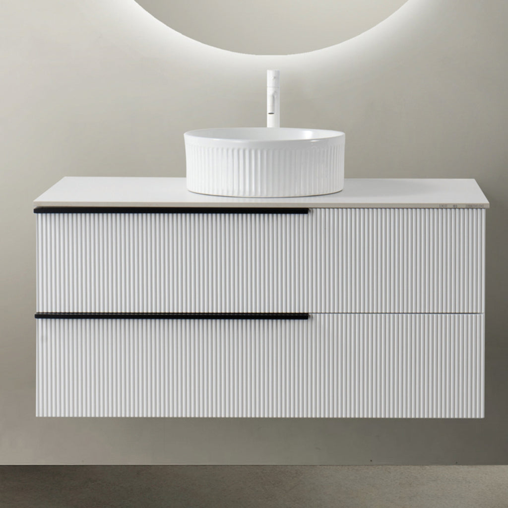 Solid Wood Cabinet - White