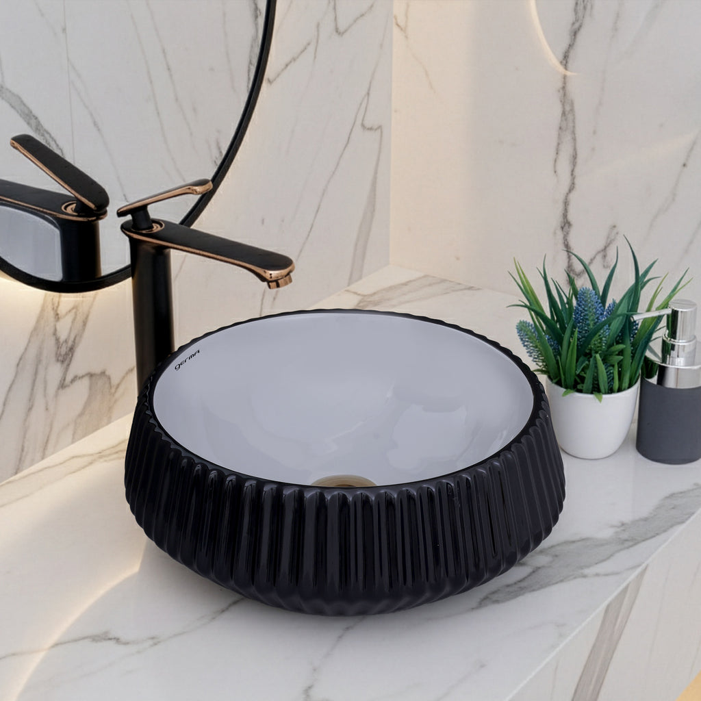 Ceramic Table Top Designer Basin - Life Time Coating Warranty - GLOBE 111