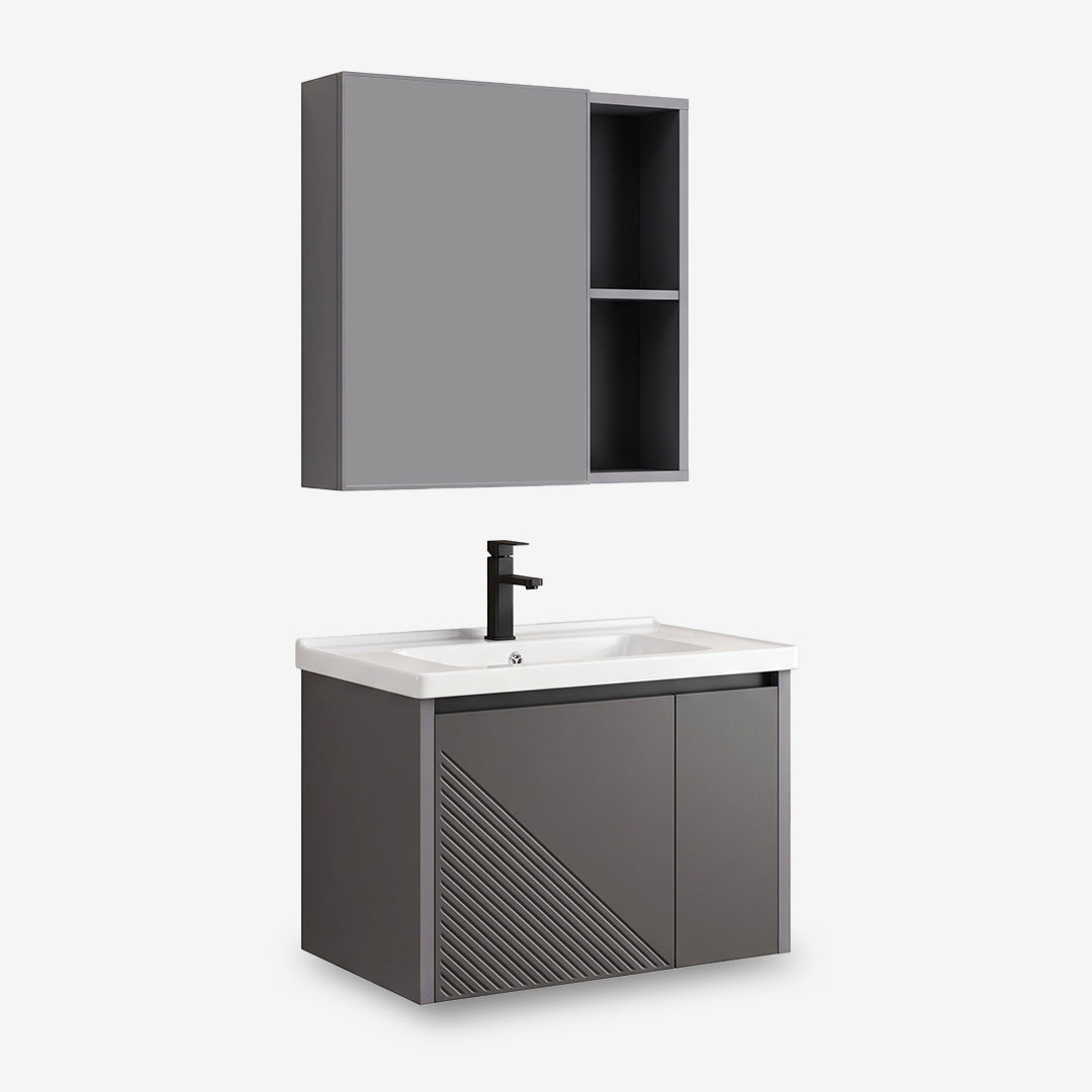 Vanity Cabinet with Mirror Cabinet - Almos Grey