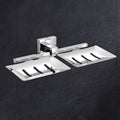 Germa Sanitarywares 304 Stainless Steel Double Soap Dish Holder for Bathroom | Soap Case for Wash Room | Soap Stand | Bathroom Accessories (Chrome)