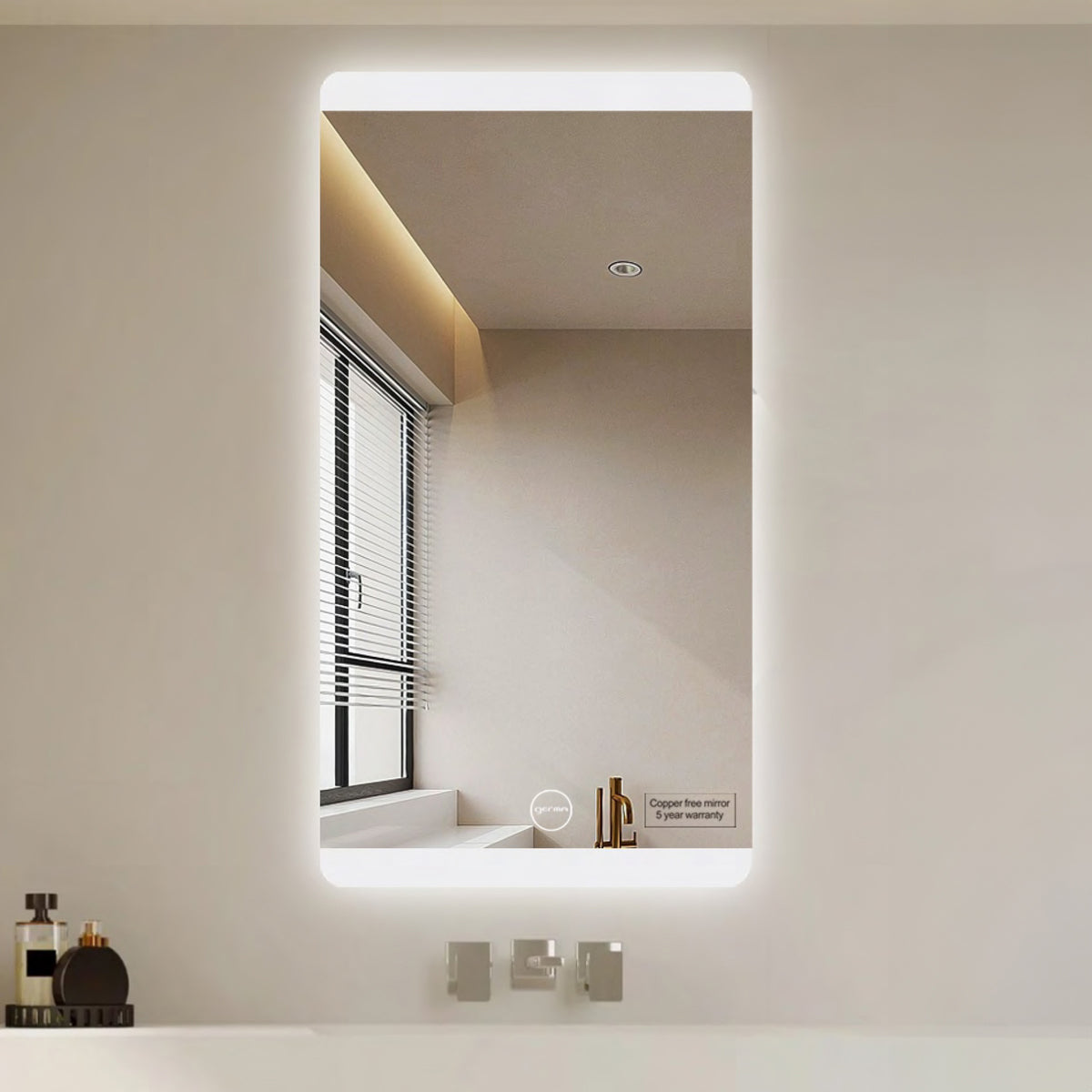 Led Mirror - Smart Touch Switch (50x100cm) Rectangle Shape - TR LED 042