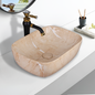 Germa Designer Wash Basin For Bathroom |Ceramic Table Top Wash Basin| Counter Top Basin For Restaurants,Living Room |45.5x32x14cm|Rectangle Shape