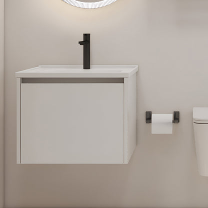Vanity Cabinet with Washbasin - Bashar 600 Snow White