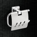 Germa Sanitarywares 304 Stainless Steel Toilet Paper Holder with Flap Guard for Bathroom | Toilet Tissue Paper Holder | Tissue Paper Roll Holder | Paper Bundle Holder | Bathroom Accessories (Chrome) - TR 9148 Paper Holder With Flap Guard