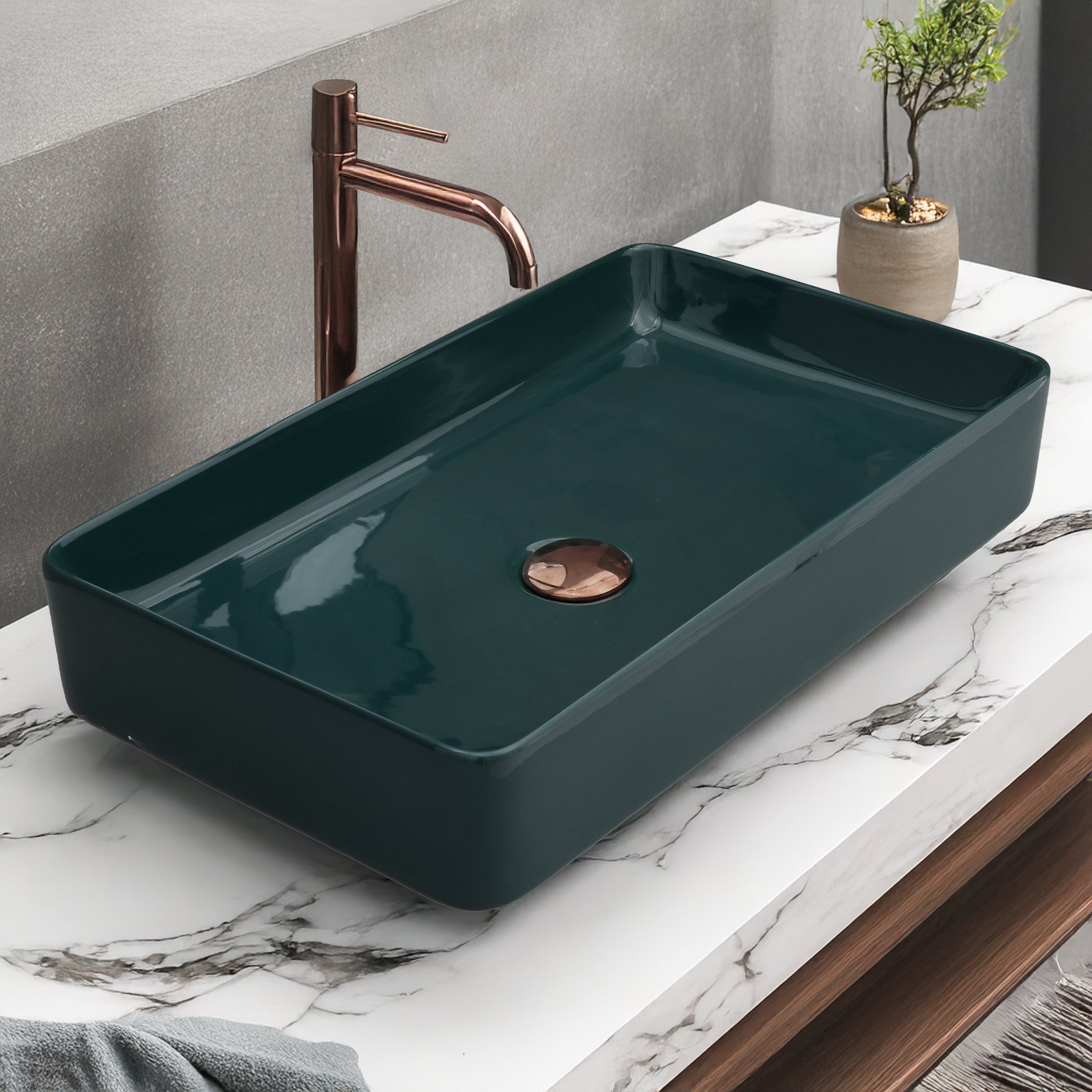 Ceramic Table Top Designer Basin - Life Time Coating Warranty - MOSCON 301