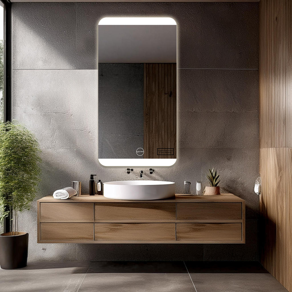 Led Mirror - Smart Touch Switch (50x100cm) Rectangle Shape - TR LED 042