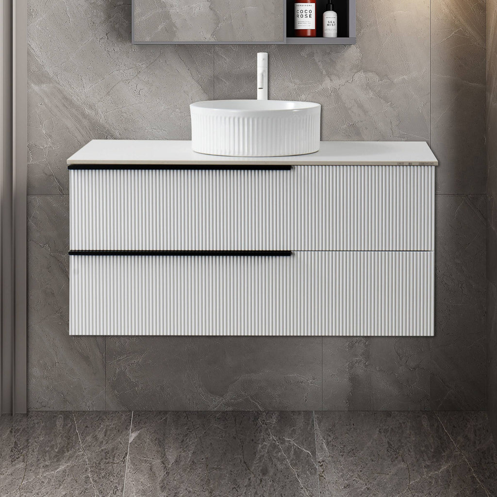 Solid Wood Cabinet - White