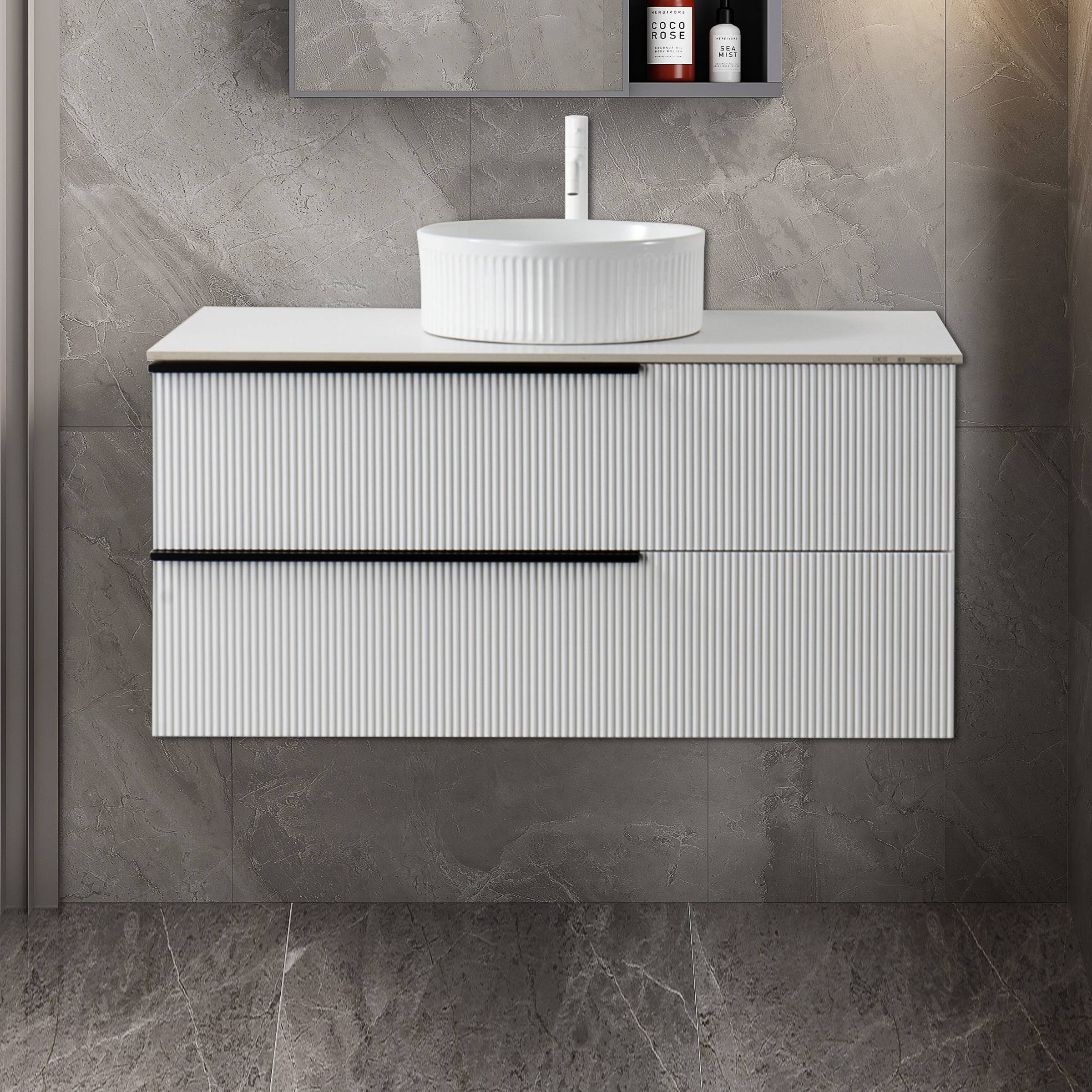 Solid Wood Cabinet - White