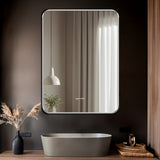 Wall Mounted Mirror - Curve Edge Rectangle Shape