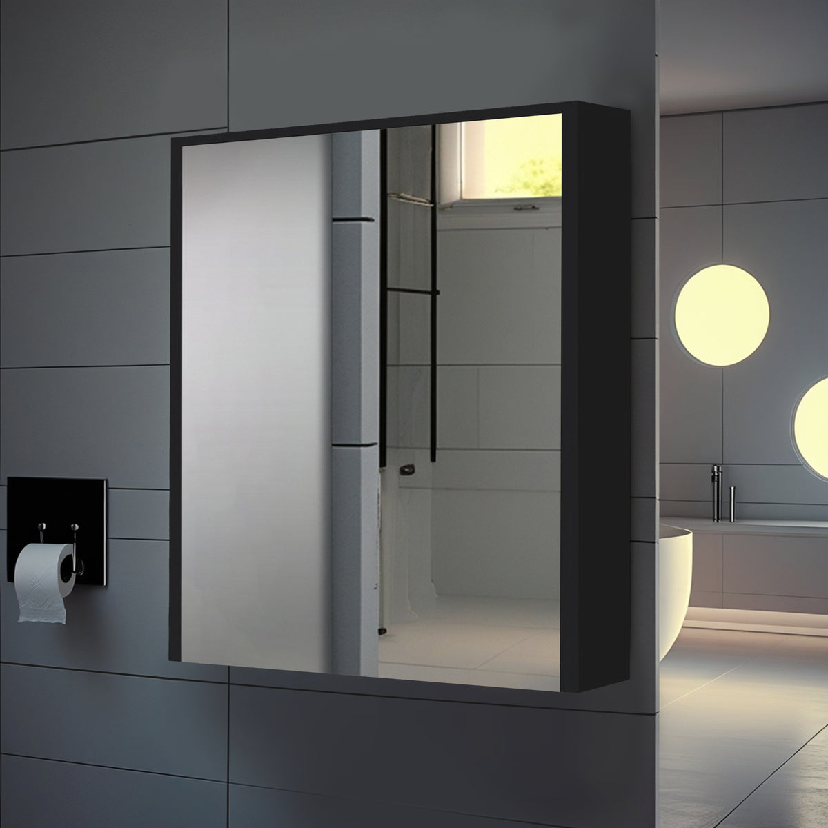 HDHMR Mirror Cabinet - TR 7792 Black
