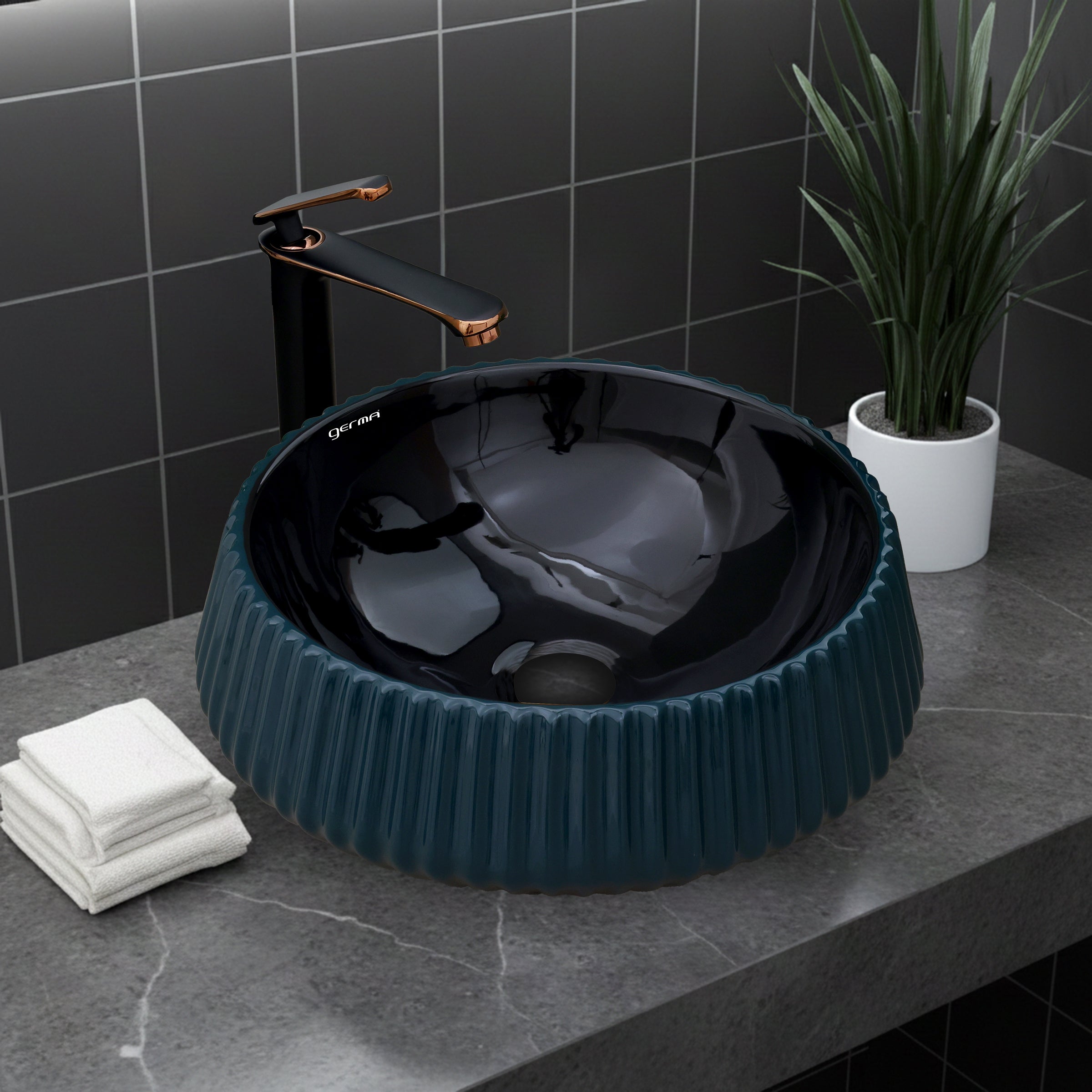 Ceramic Table Top Designer Basin - Life Time Coating Warranty - GLOBE 107