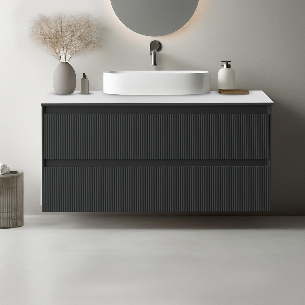 Solid Wood Cabinet - Black