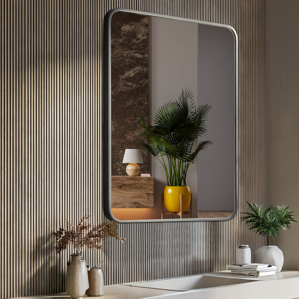 Aluminum Frame Mirror - Rectangle Shape 70cm x 50cm - TR 133