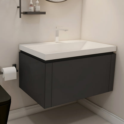 Vanity Cabinet with Washbasin - ESSEN-800-BLACK