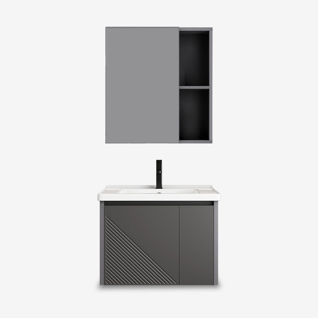 Vanity Cabinet with Mirror Cabinet - Almos Grey