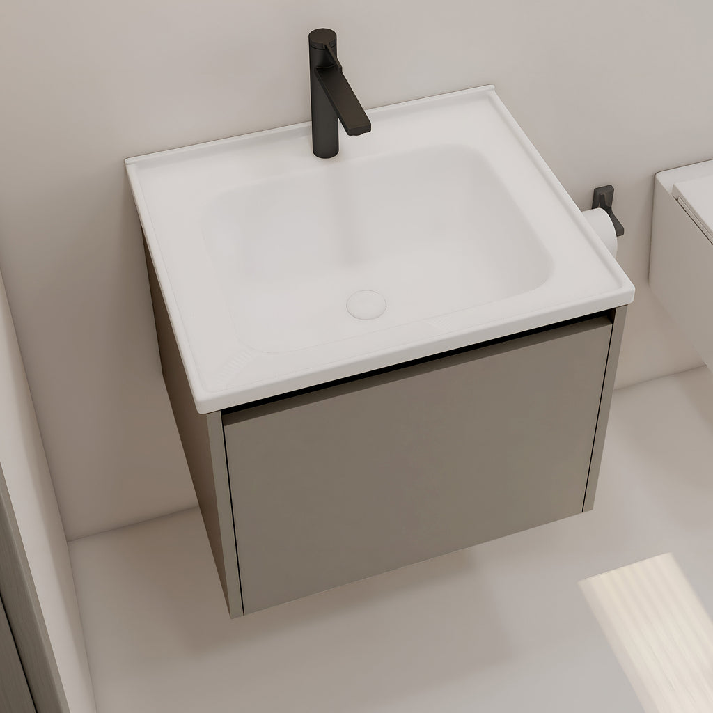 Vanity Cabinet with Washbasin - Bashar 800 Khaki